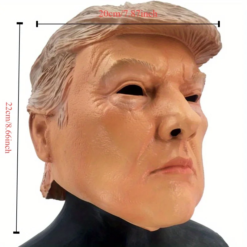 Realistic Celebrity Mask Donald Trump Mask Old Man Latex Mask Halloween Carnival Party Costume Cosplay