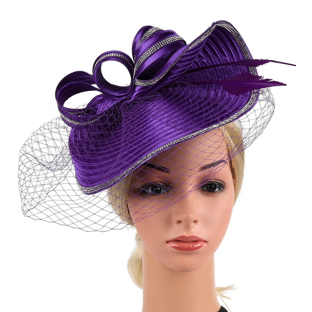 

Mesh Yarn Fascinator Hat Bridal Headpiece For Women Vintage Dress Hats Tea Party Wedding Cocktail Church Carnival 1920S