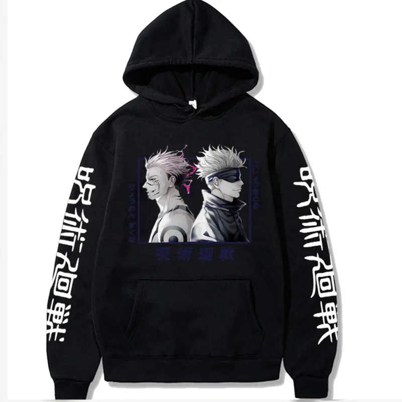 Oversized Hoodie Men Mens Clothes Anime Jujutsu Kaisen Men's Autumn Clothes Cheap Men's Clothing Free Shipping Everything Man