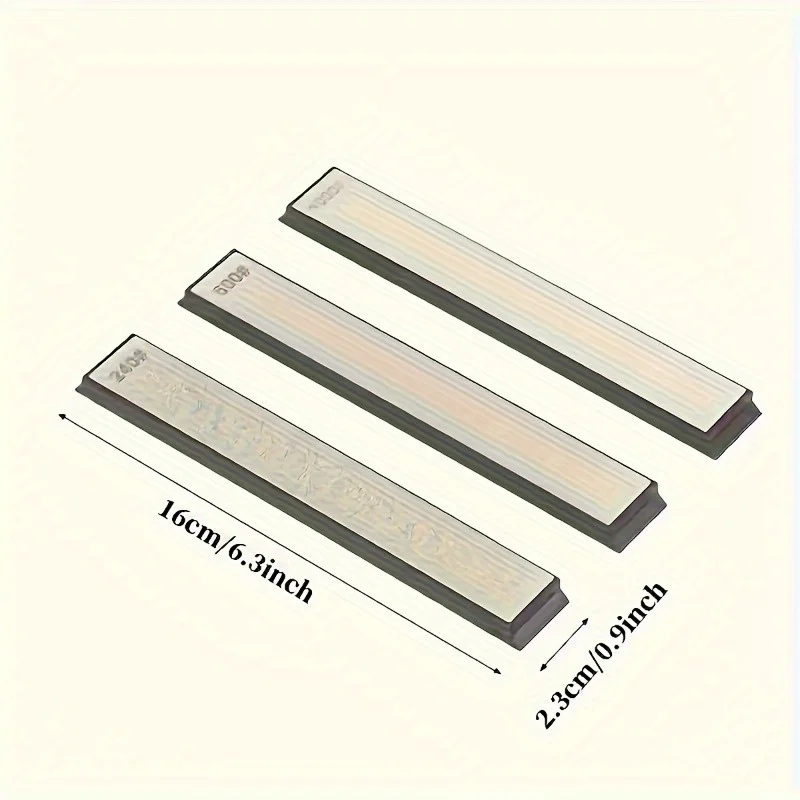 3pcs Diamond Sharpening Kit - 240, 600, 1000 Grit Sharpening Stones, Suitable for Oil Stone and Angle Grinder