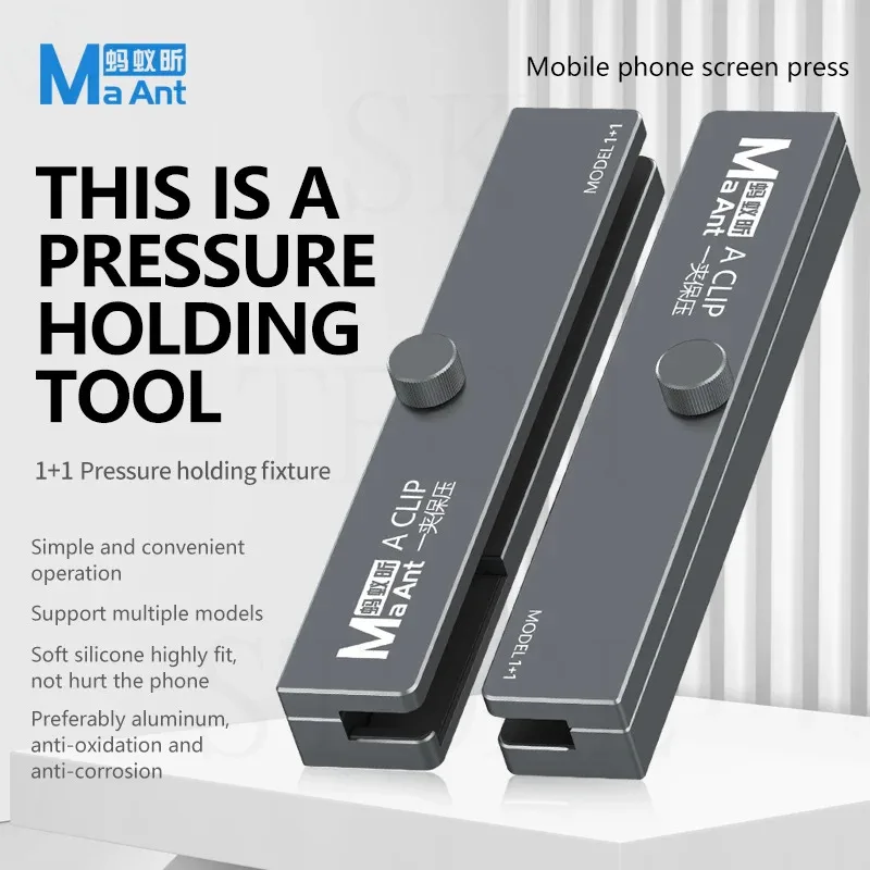 Imagem -04 - Ant Clip Mais Pressão Holding Tool Tela do Telefone Móvel Pressionando Fixture Fixture Liga de Alumínio Precision Fixture Repair Tool ma