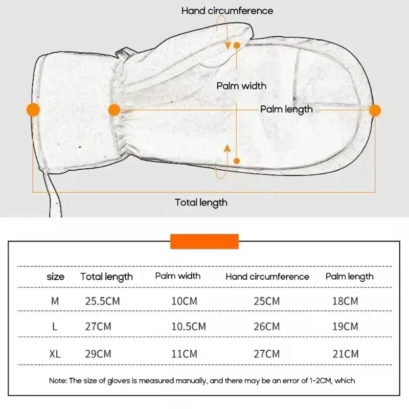 Gants de ski d'hiver imperméables pour snowboard, écran tactile, gants de neige thermiques épais pour hommes et femmes, mitaines chaudes pour motoneige