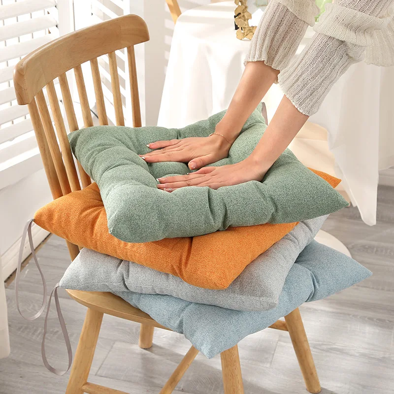 Four Seasons Home Square Seat Cushion Student Office Sedentary Chair Cushion Bedroom Living Room Sofa Comfortable Floor Cushion