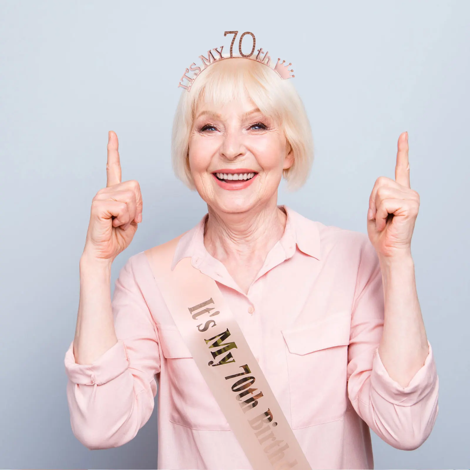 

2 Pcs Head Band Birthday Photo Props Hairband Makeup Set Party Dressing Accessories Sash Shoulder Strap Bride