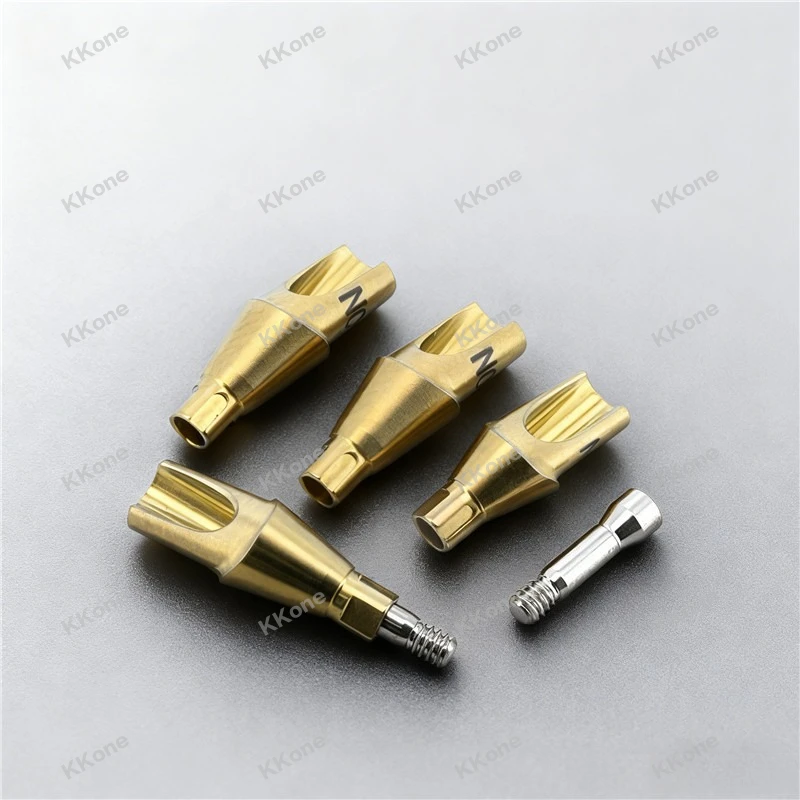 5Sets Dental Clinic Implant Supplies Anatomic Abutment for Straumann IT NC & RC Medical Titanium Alloy