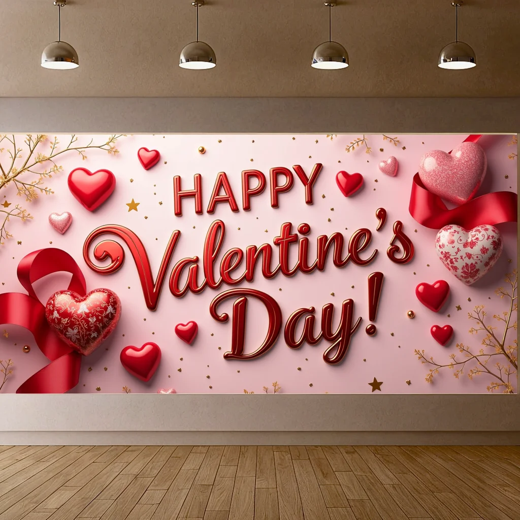 Valentijnsdag Decoratie Achtergrond Banner Romantische Feestartikelen Achtergrond Vakantie Vieringen Liefde Fotografie Props Decors
