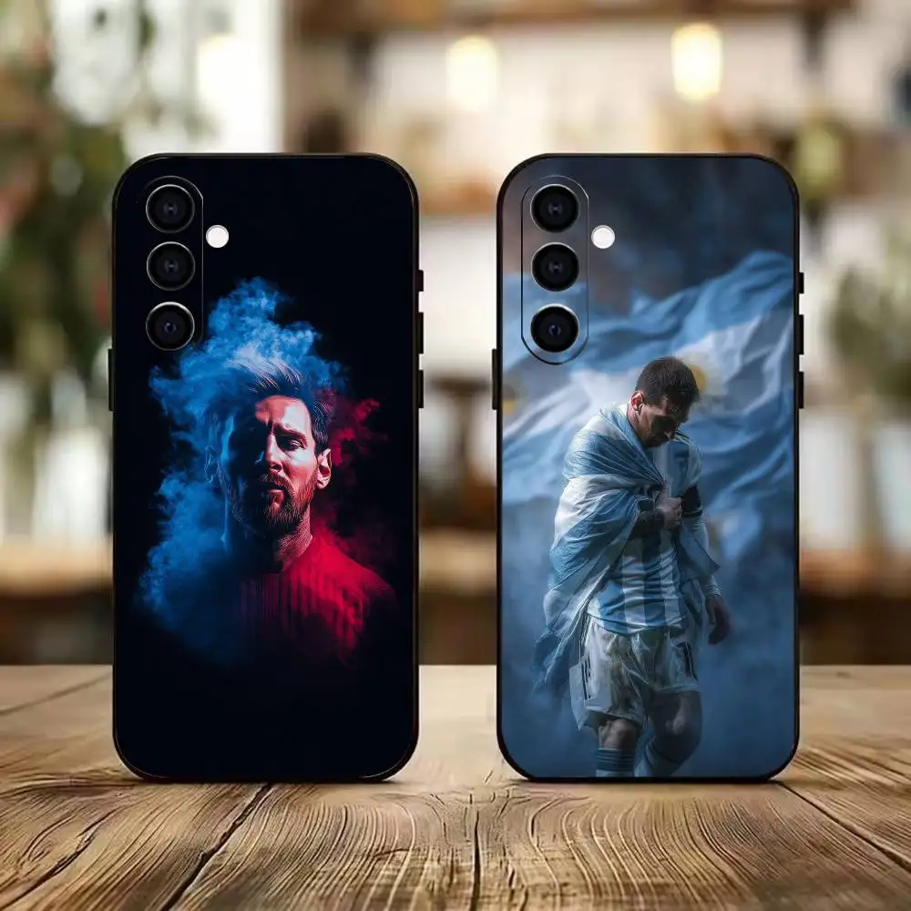 Cool Messi 10 Black Soft Silicone Phone Case for Samsung A73 20,21,22,31,32,52,53,72