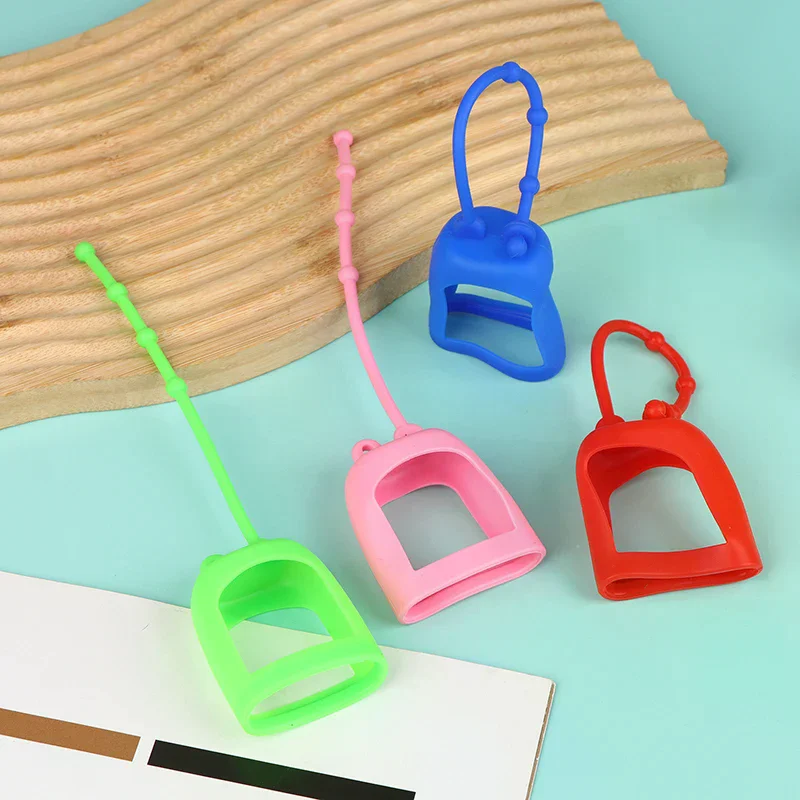 

2 шт., силиконовый чехол для бутылки, ручной чехол для бутылки, портативный дорожный контейнер, чехол для бутылки с жидким мылом, крышка для флакона духов