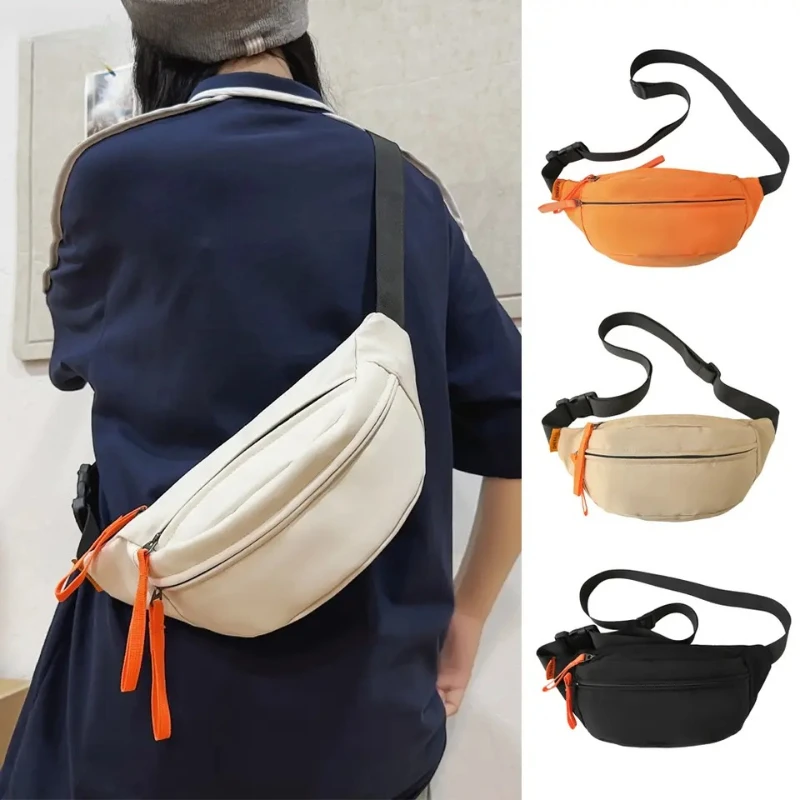 

1Pc Men Women's Chest Bag Good Quality Waterproof Oxford Cloth Jogging Running Waist Belt Bags for Outdoor Sports Hiking Travel