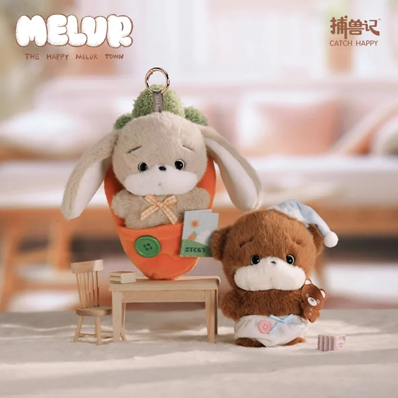 Blind Box Pendant The Happy Melur Town Cute Animals Doll Bagpack