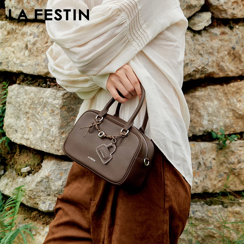 

LA FESTIN Original Women's bag 2025 New Shoulder Bag Fashion Design Female Leather Handbag Lady Wallet Luxury Brand Bag