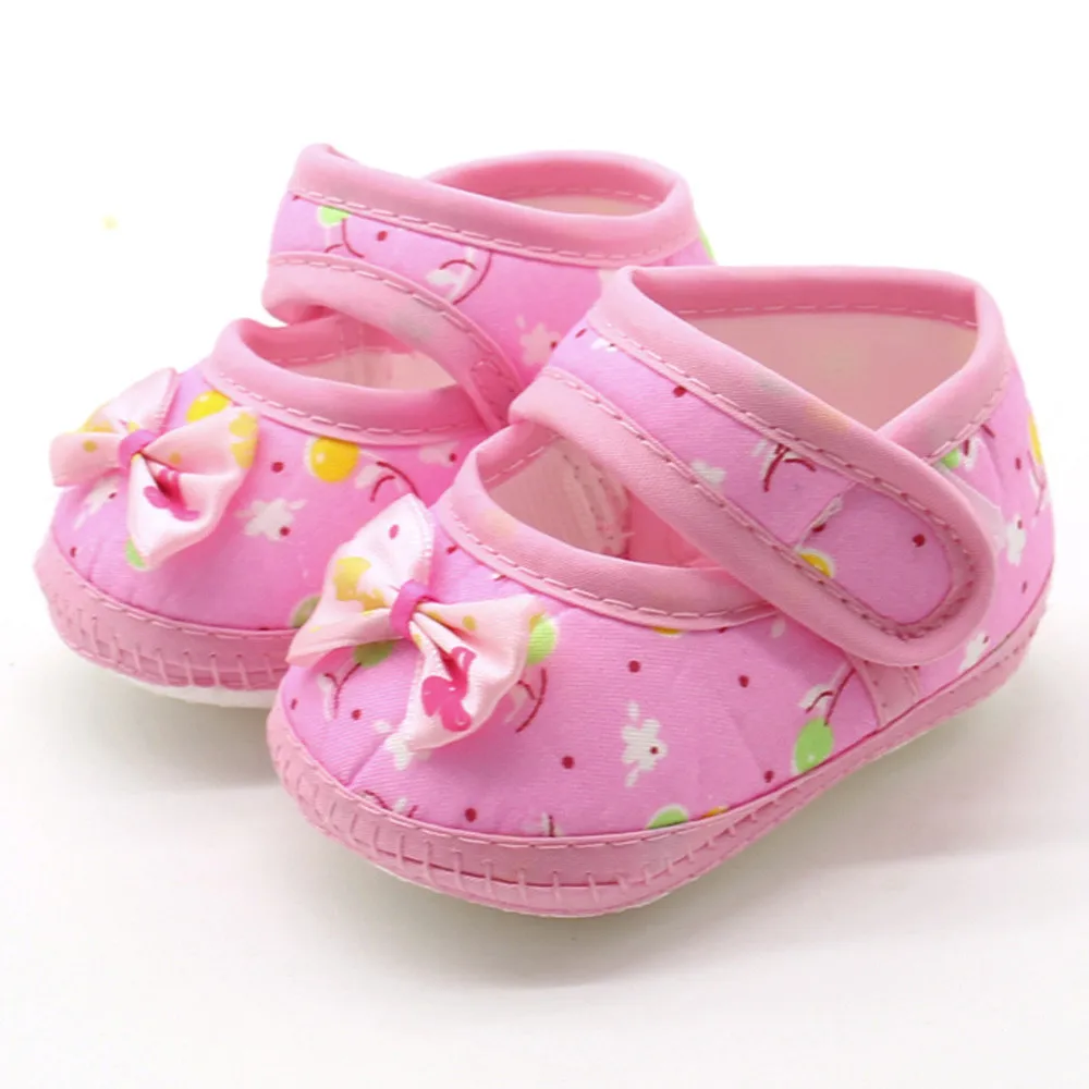 

2024 Warm Soft Baby Bow Shoes Girls Casual Sole Infant Prewalker Baby Shoes Hot Selling Casual Wear