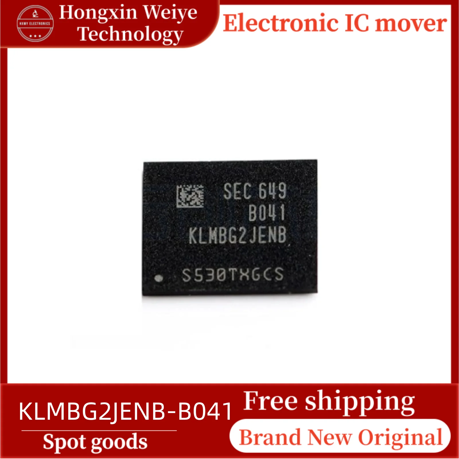 

2/10 pcs KLMBG2JENB-B041 BGA153 EMMC memory chip brand new in stock free shipping
