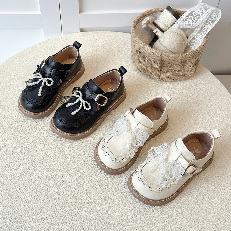 

2026 New Children's Shoes for Little Girls Soft Sole Comfortable Princess Shoes Korean Style