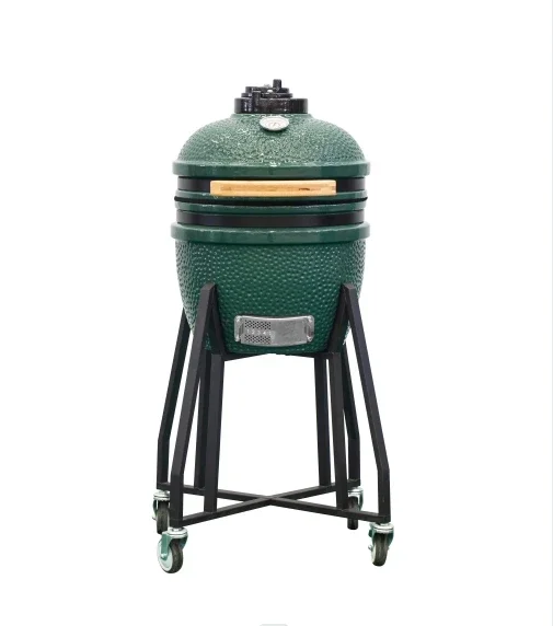 MCD 15Inch Kamado Mini Ceramic Charcoal BBQ China Manufacturer Original Barbecue Grill Stainless Steel Kitchen