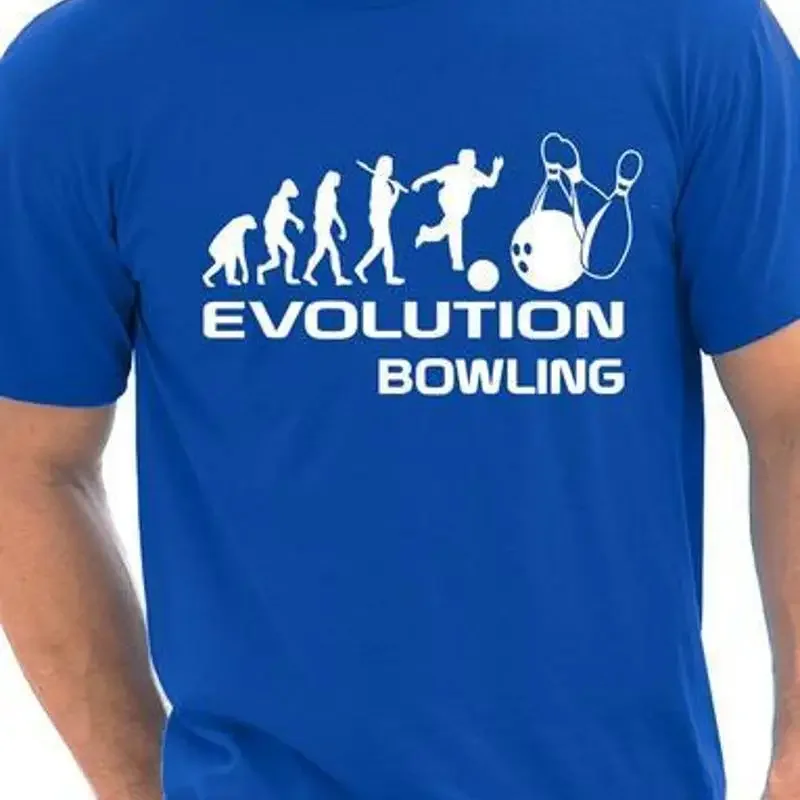 Evolution Of Ten Pin Bowling Bowler gift strike Mens T Shirt Size S-XXL