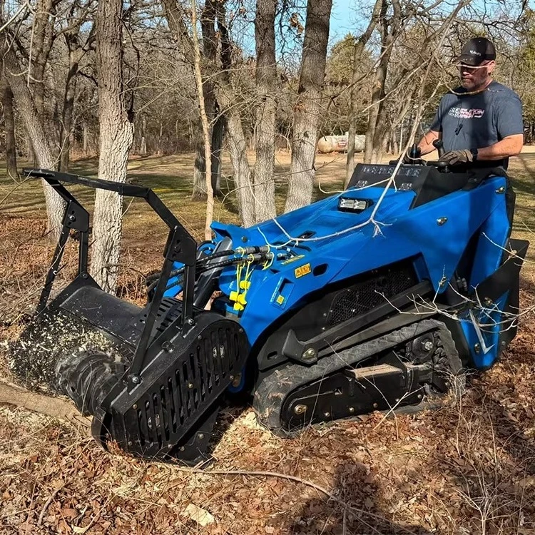 Derette V1000 Mini Skid Steer Drum Mulcher Vegetation Clearing Reclamation Machine Forestry Mulcher for Sale