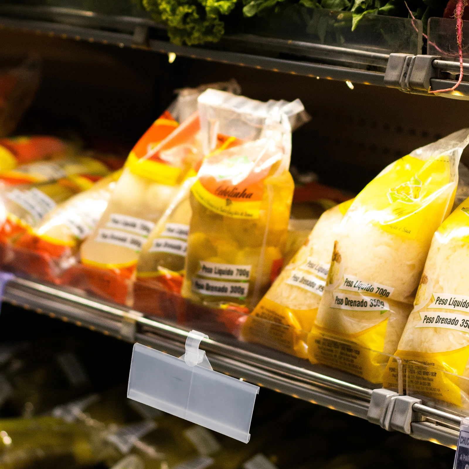 

20Pcs Shelf Label Holder Plastic Price Tag Holder for Storage Bins Wire Shelving Retail Supermarket Display Organization