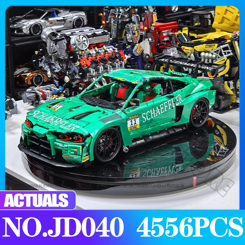 High-Tech Speed Power Champions M4 Racing Car Model JD040 Track GT Hypercar Puzzle Building Block Brick Children MOC Toys Gifts