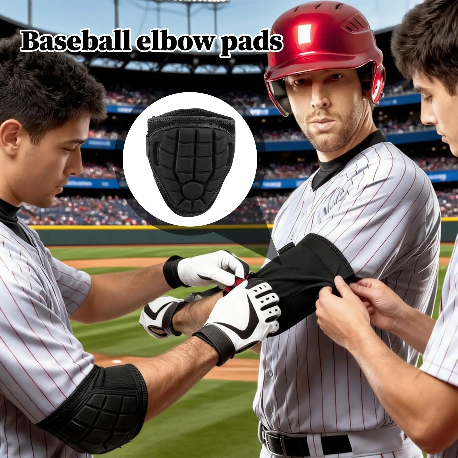 البيسبول واقي للذراع تنفس إيفا قابل للتعديل درع الكبار البيسبول الكوع معدات الحماية ل الخليط الكبار المراهقين التدريب الضرب