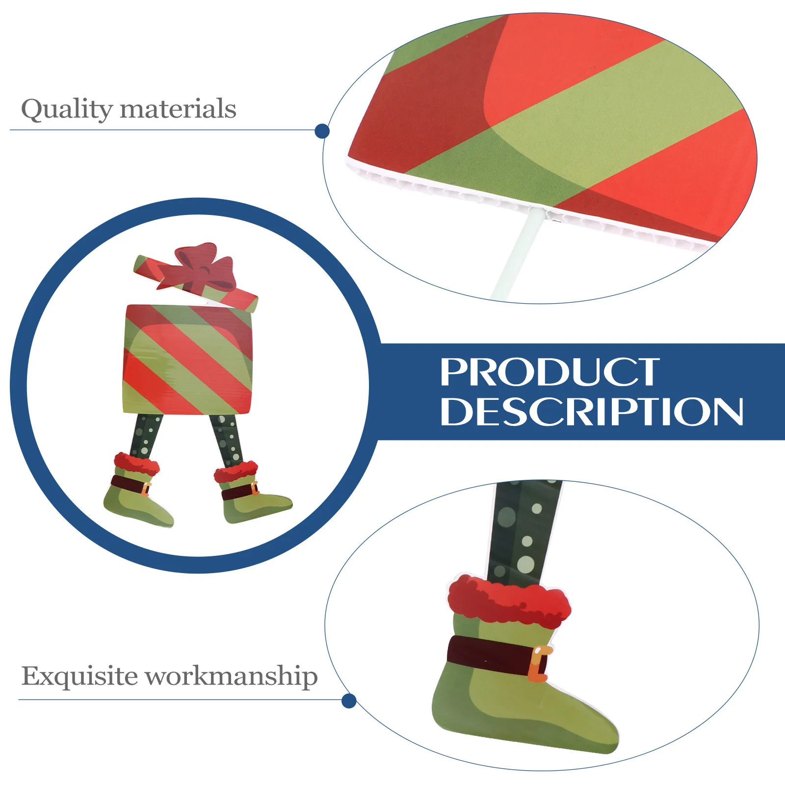 2 قطعة علامة الحديقة عيد الميلاد ساحة زينة في الهواء الطلق حديقة حصص لقضاء عطلة ديكور المنزل علامات بلاستيكية ملونة زاهية #6
