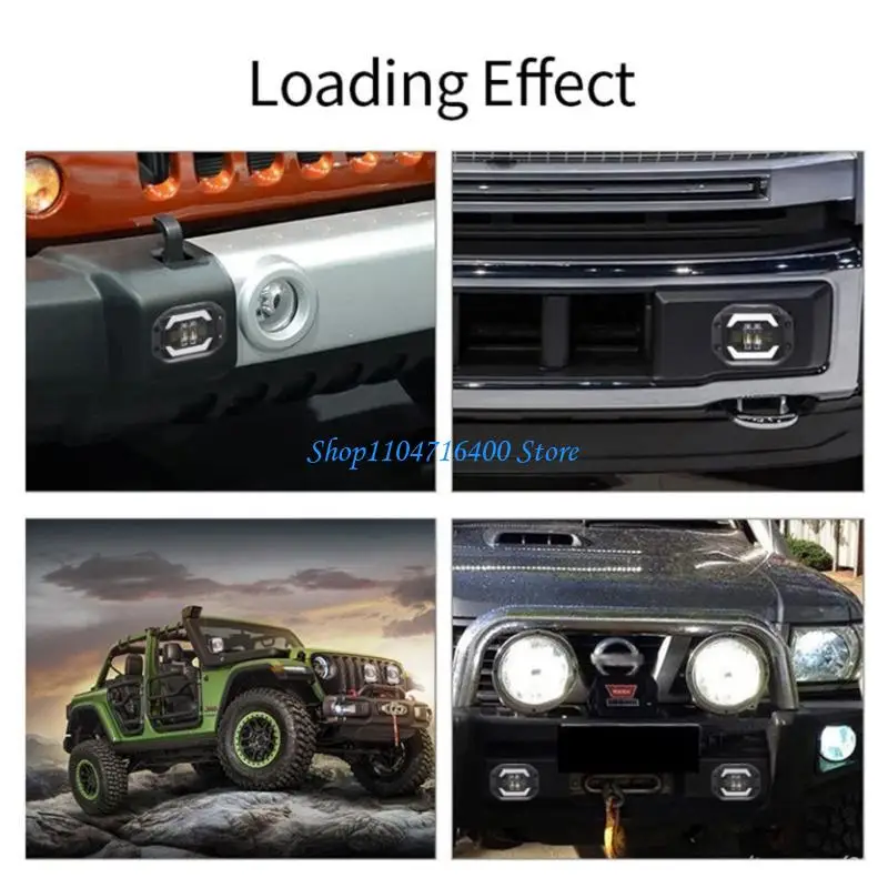 

y1gd Professional Led Work Lights for Truck Off Road Lights Led Pods 5'' Flush Mount LED Work Light with Eyes for Car