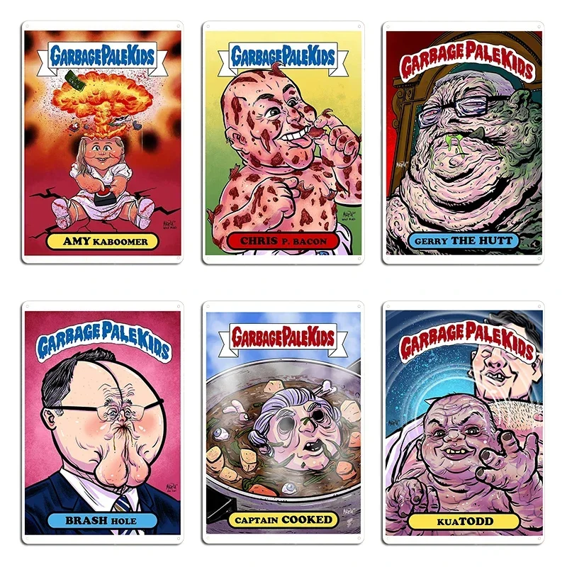 The Garbage Pail Kids Mystery Revealed GPK Amy Kaboomer Metal Printing Designer Decoration Personalized Mural Tin Sign Poster