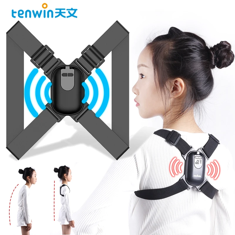 Tenwin Smart Posture Corrector Invisible Correction Belt Reminder Adult Child Sitting Posture Hunchback Back Brace Shoulder Belt