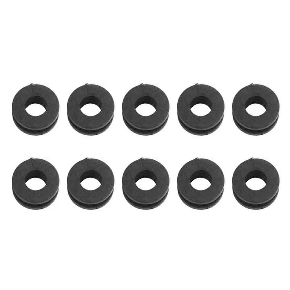10pcs Rubber Alloy Gaskets Durable Shockproof Cushion Sleeve Grommets Bolts for Machinery Motorcycle Fairing Headlight Bracket