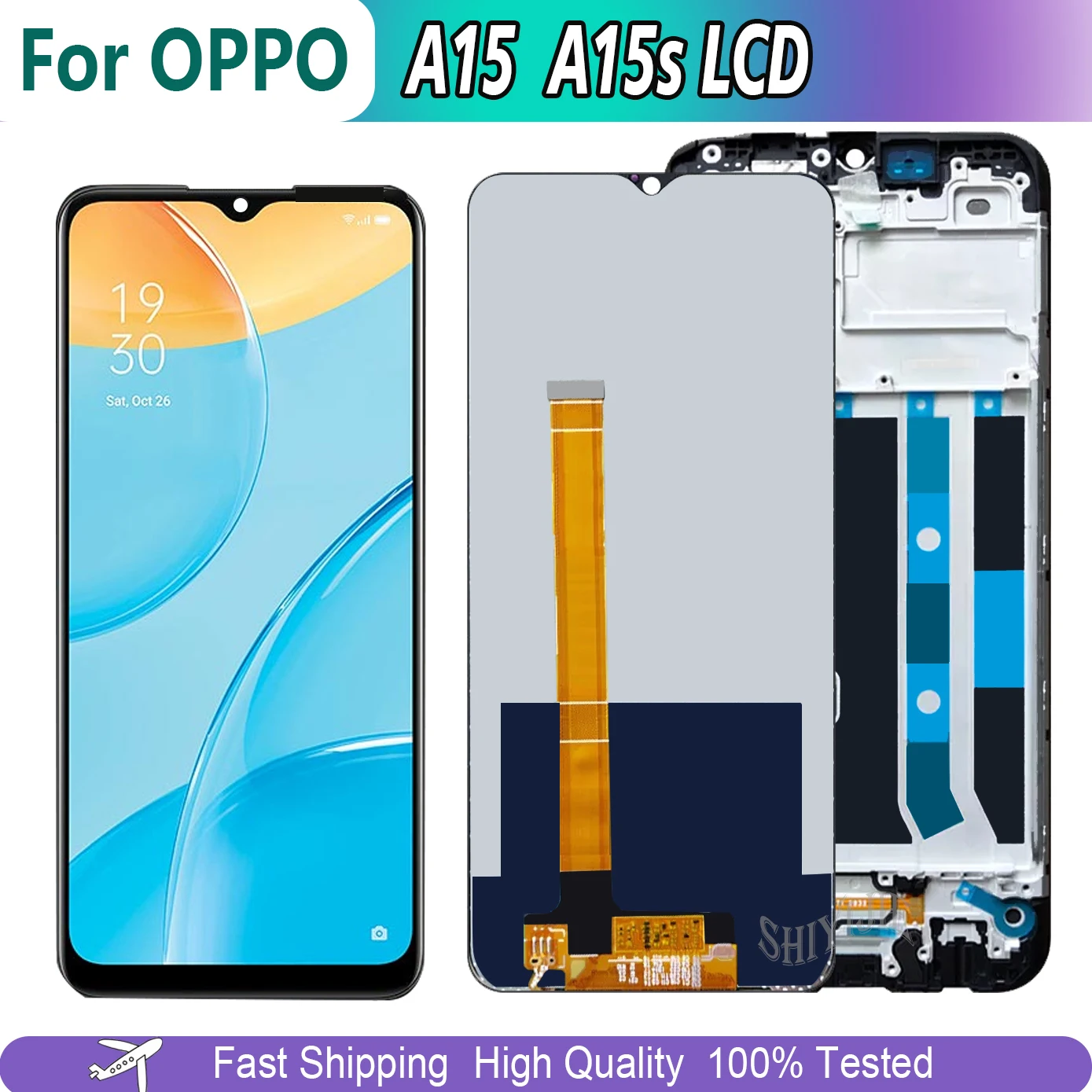 

6.52" Original LCD For Oppo A15 LCD Display Touch Screen For A15s CPH2179 CPH2185 Repair Parts Replacement Digitizer Assembly