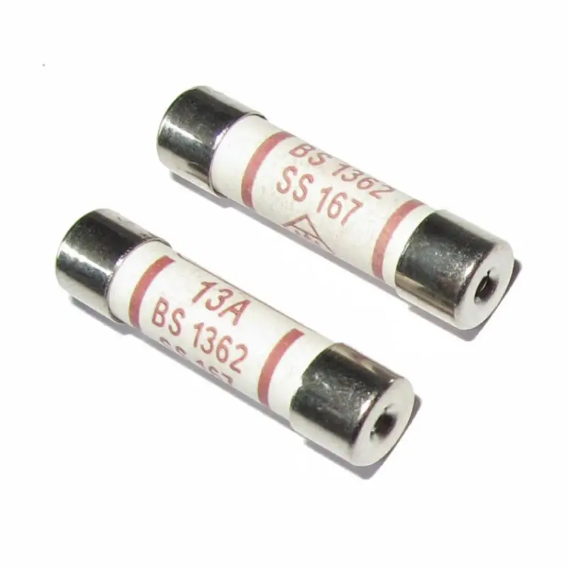 25Pcs 3A/5A/10A/13A/20A household fuse plug household British power supply 13amp riot ceramic plug fuse