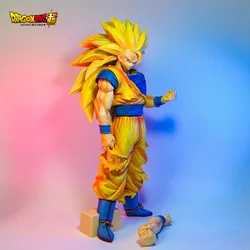 New Dragon Ball Z 32cm Anime Figure Goku Figures  DBZ Super Saiyan Model PVC Statue 2 Arms Action Figurine Decoration Toy Gift