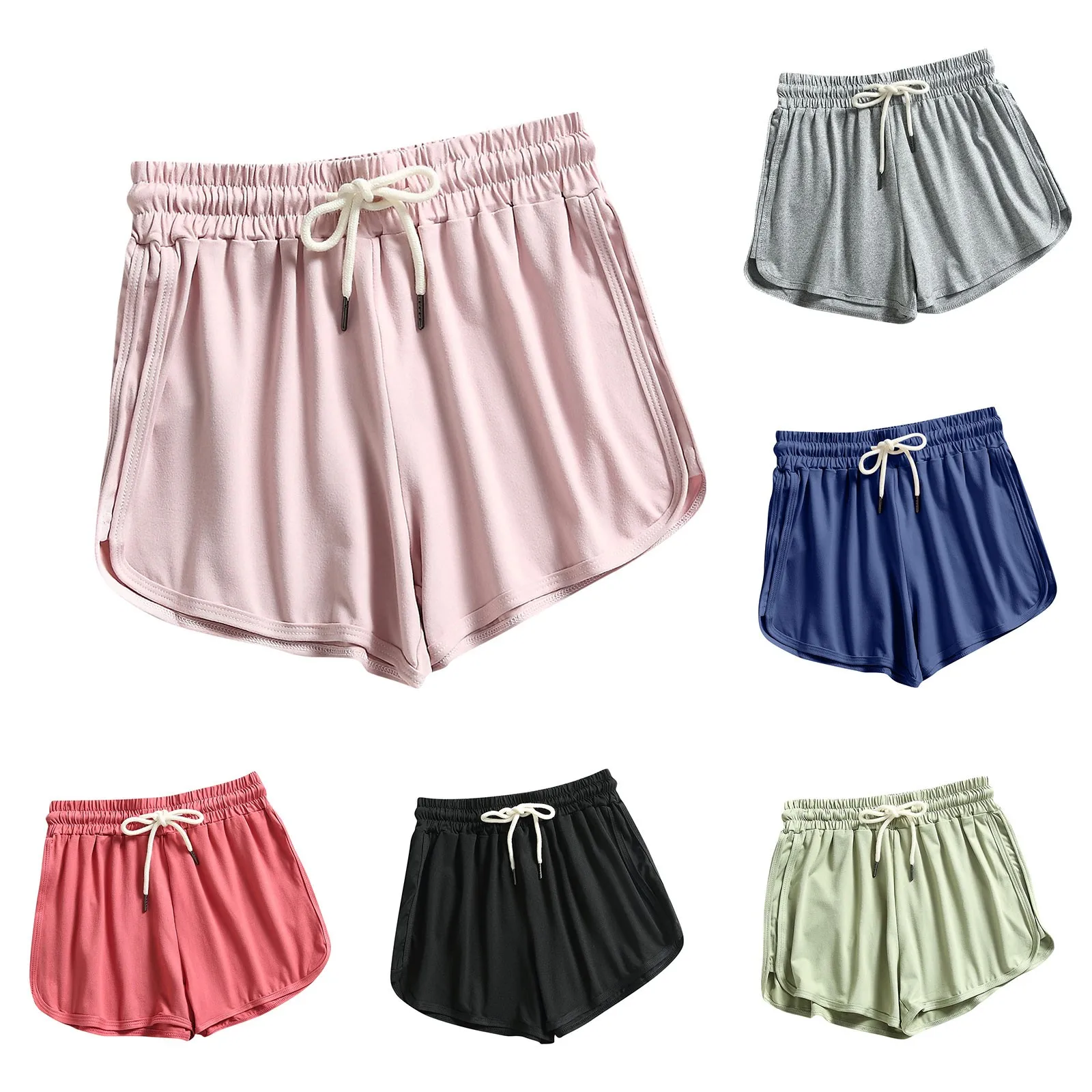 Women'S Sports Shorts Summer Casual Fashion Three Piece Pants Korean Beach Hot Pants 한국인 리뷰 많은 옷 Summer Clothes Women 2024