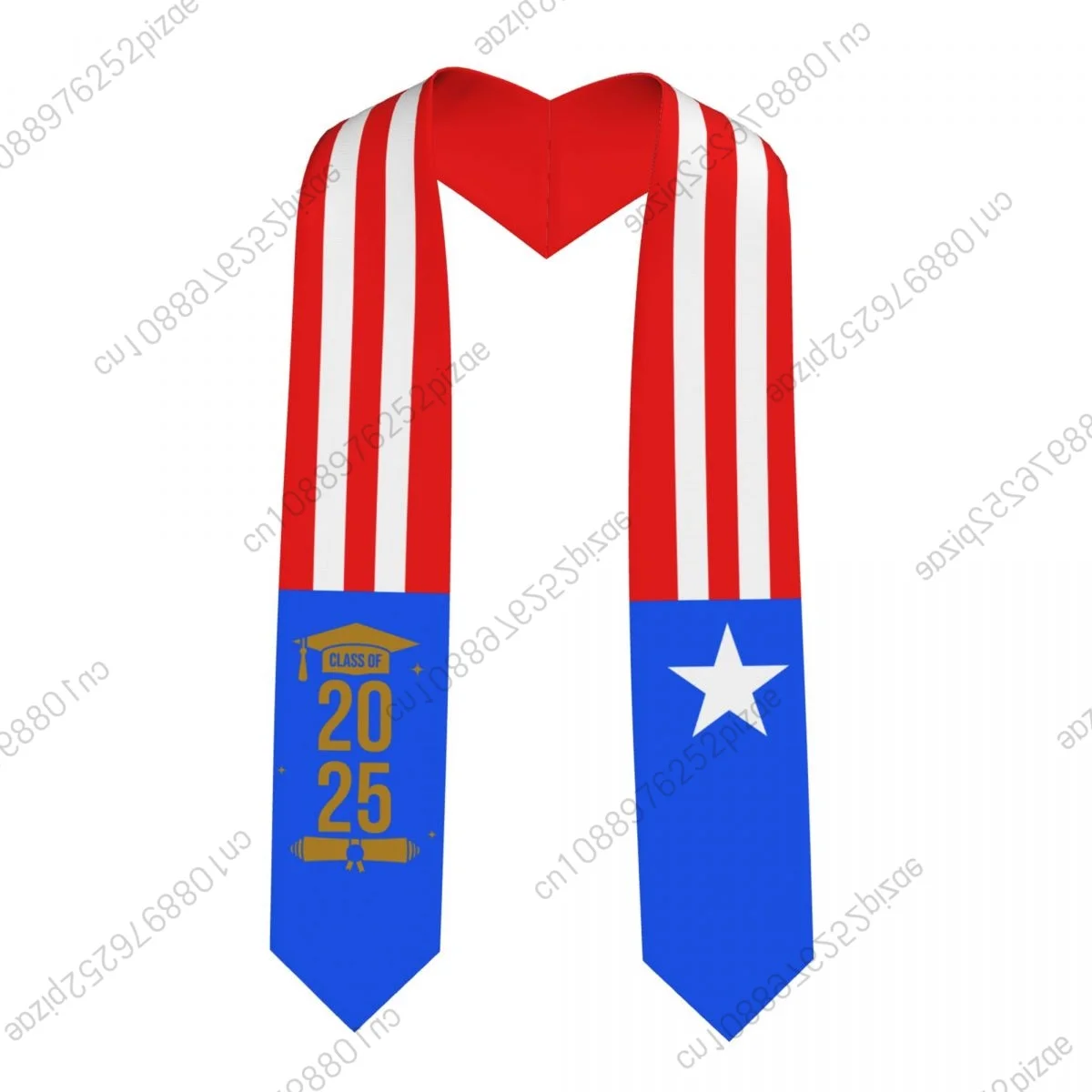 

Новый флаг Пуэрто-Рико, класс 2025, 183*13 см, выпускной палантин, шарф с поясом для международных студентов, гордый