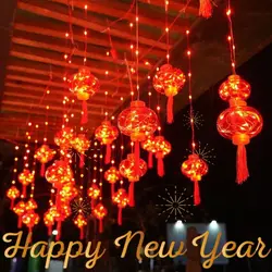 Chinese New Year Lantern Led Lights 8 Modes Spring Festival China Holiday Fairy Lights Garland Decoration 3M