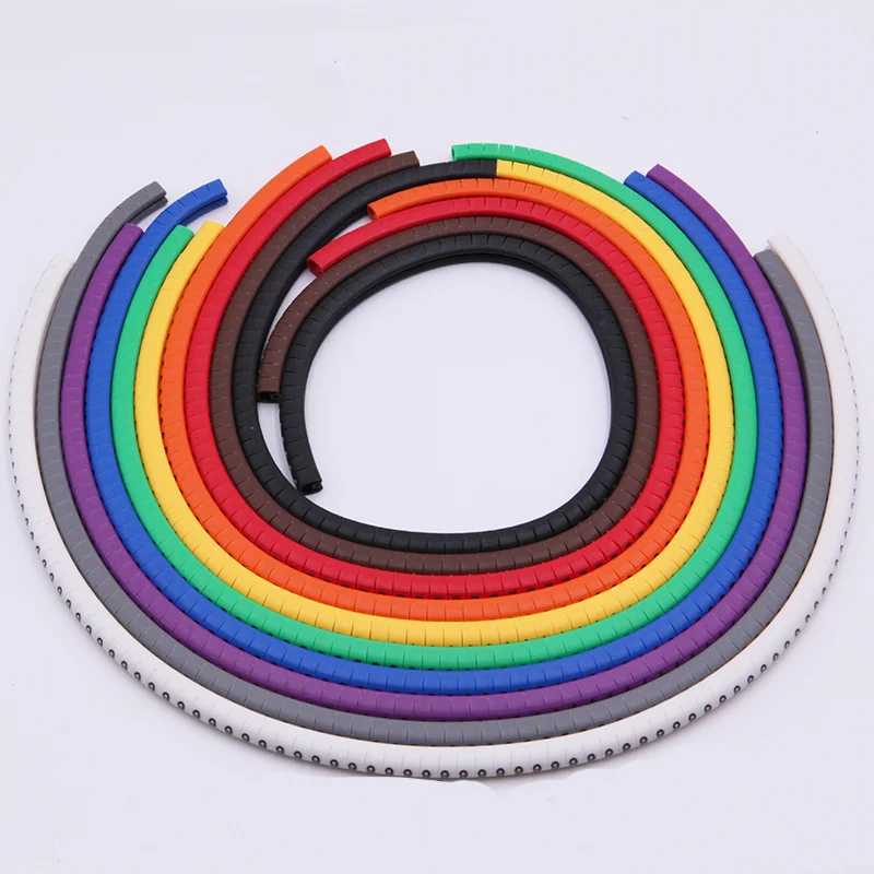 1000PCS Cable Marker Sleeves EC-0 Color (0-9 Numbers) for 0.5-6mm² Wires,  Wire Labels for Electrical Cabinet Wiring