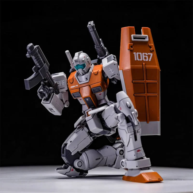 HG 1/144 RGM-79 GM المغربي الجبهة نوع البلاستيك التجمع أطقم منمذجة عمل أرقام سطح المكتب الديكور دمية بوي لغز لعبة هدية #3