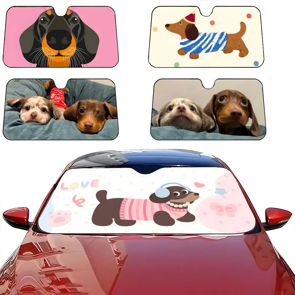 

Симпатичные солнцезащитные козырьки для автомобиля D-Dachshund, солнцезащитные козырьки для лобового стекла, солнцезащитные козырьки для защиты от солнца, оригинальные подарки для автомобиля.