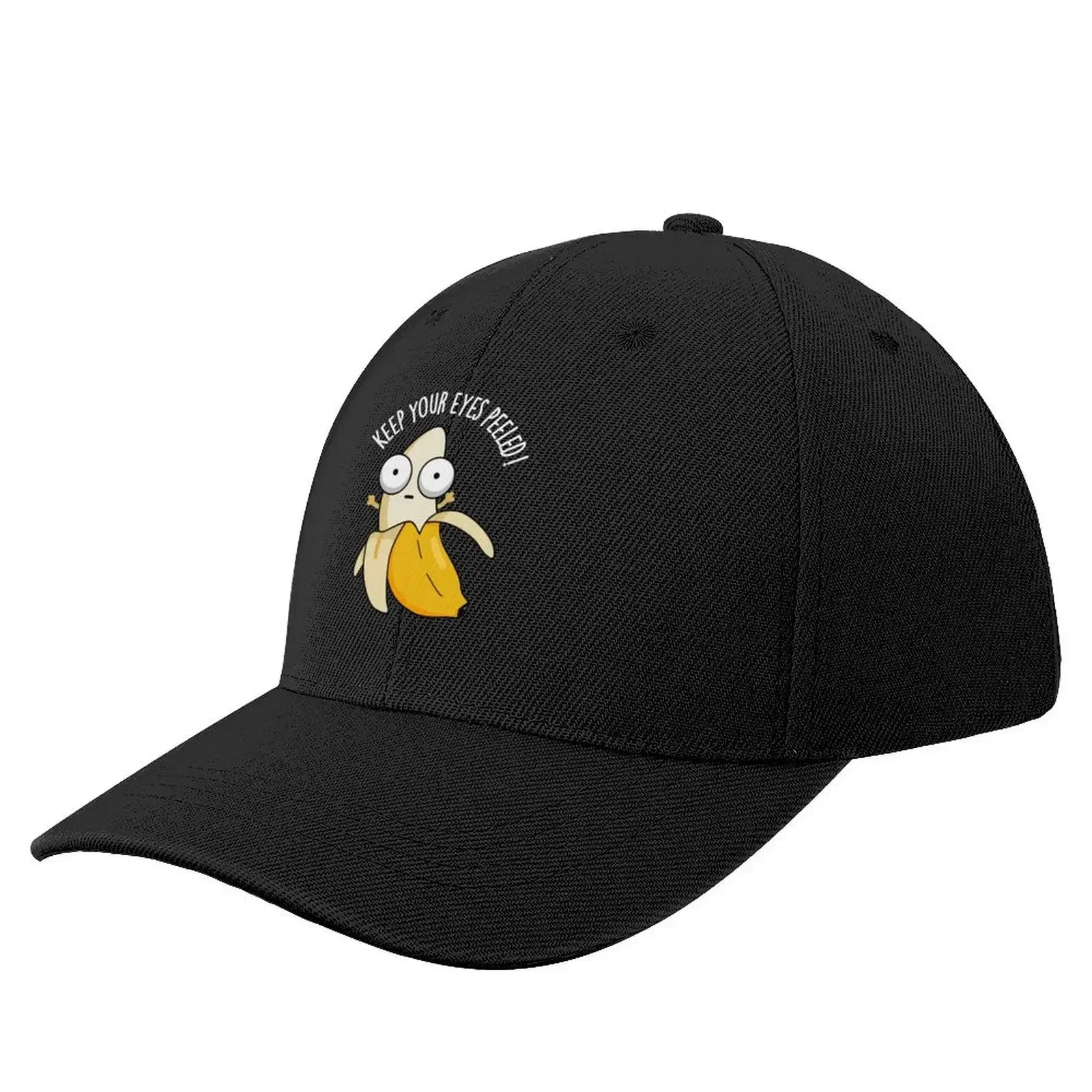 

Keep Your Eyes Peeled Funny Banana Puns (Dark BG) Baseball Cap Custom Cap derby hat dad hat Women's Hats For The Sun Men's