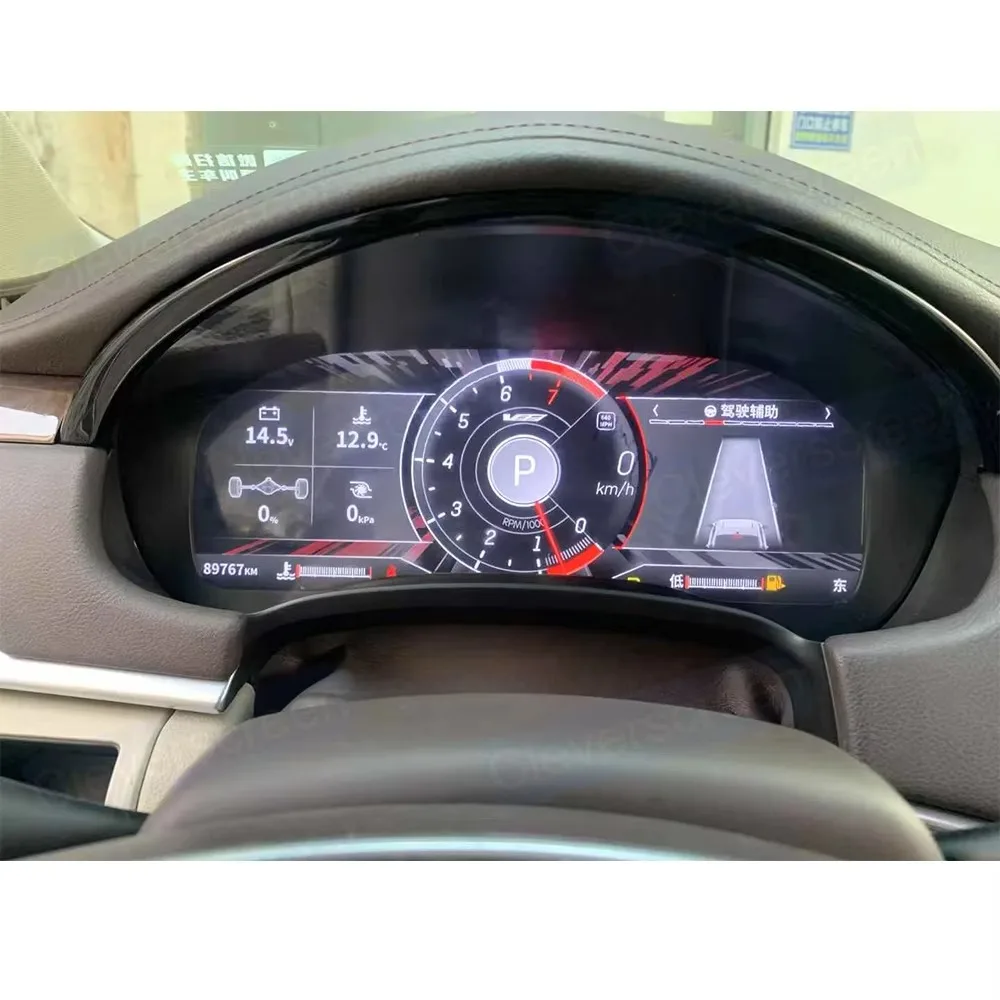 New for XTS 2013-2018 Car Dashboard IPS LCD Linux T5 System Digital Cluster Virtual Cockpit 1080P HD Built-in