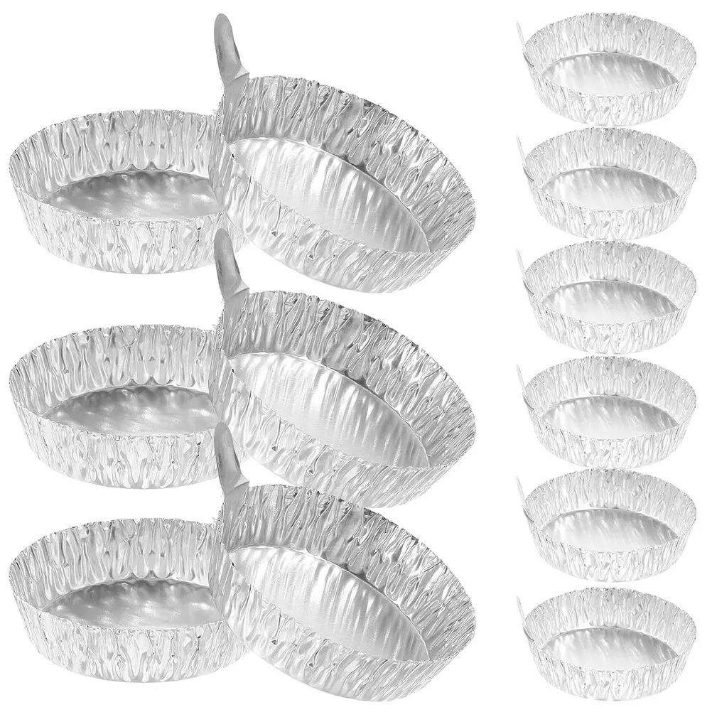 

200 Pcs Aluminum Foil Weighing Dish Pans Small Plates Trays Dishes with Handles