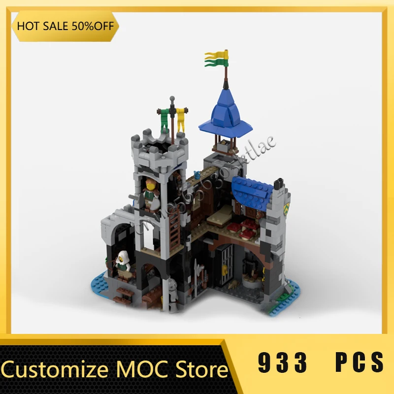 933-onderdelen Prachtige Fort Modulair Model Bouwstenen Sets Onderwijs DIY Montage Bricks Speelgoed Kinderen Populaire Kerstcadeaus