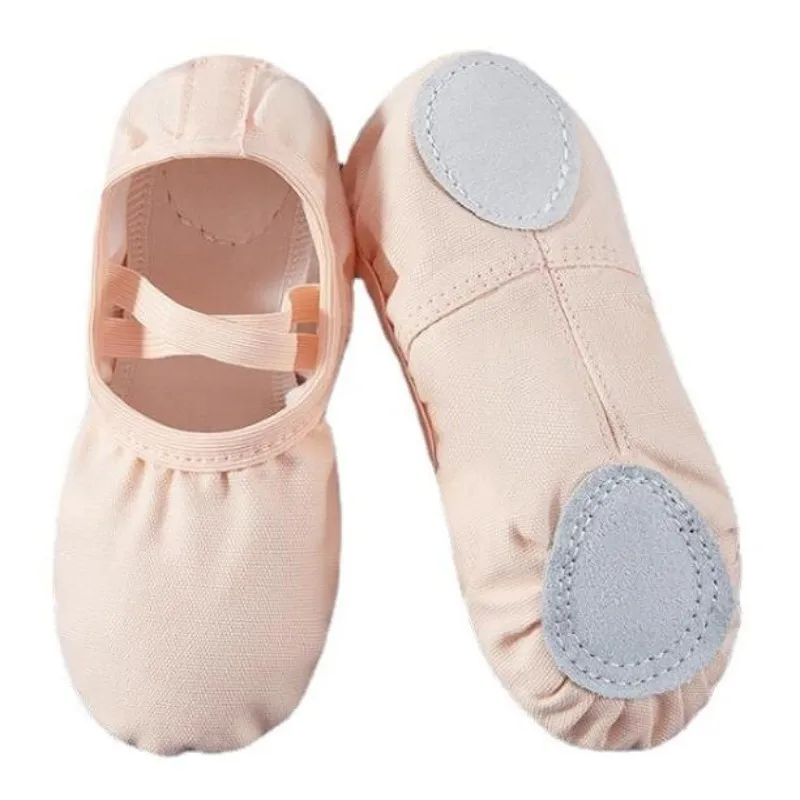 Bambini adulti ballerine scarpe in tela ragazze pantofole da ballo per le donne scarpe da allenamento per balletto con suola morbida piatta scarpe