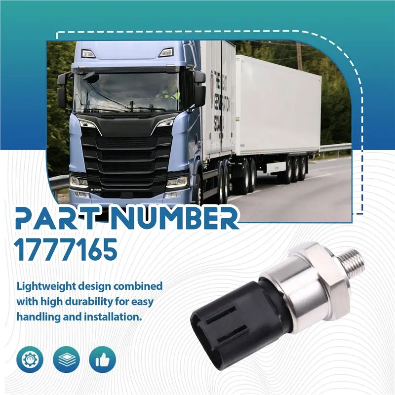 Air Conditioning Pressure Sensor Replacement Part 1777165 For Scania Truck L P G R S T Series