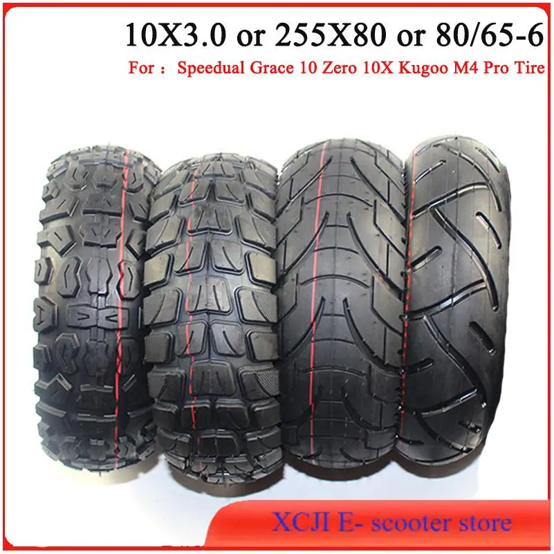 10 Inch 80/65-6 255x80 Tyre 10X3.0 Electric Scooter Tire for Kugoo M4 G1 Dualtron VICTOR EAGLE Speedway 4 Zero 10X Bike