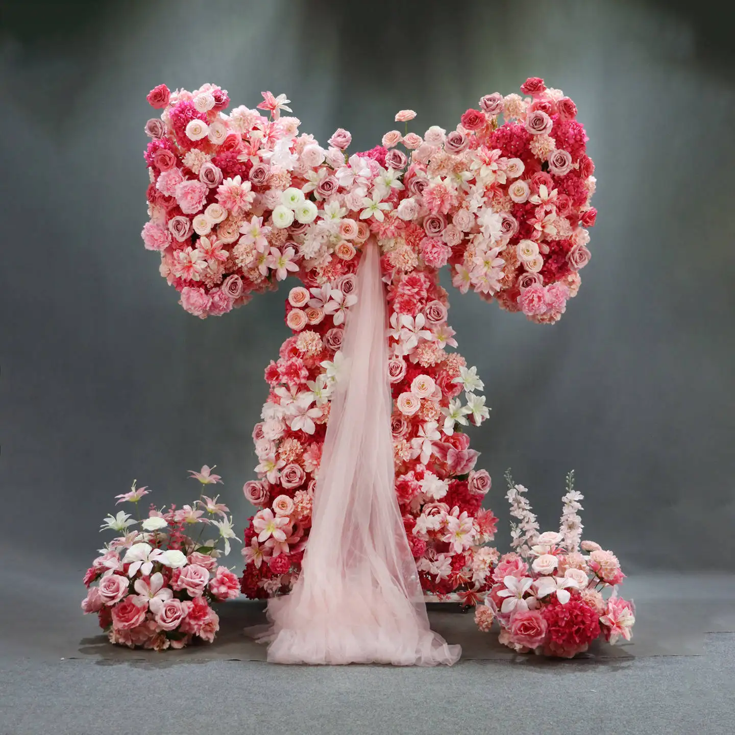 Hochzeitsschleifen, Blumenbogen-Dekoration für Bühnenhintergründe, Verlobungshintergrund, Blumenständer, Geburtstags- und Bankettdekorationen – Detail 5