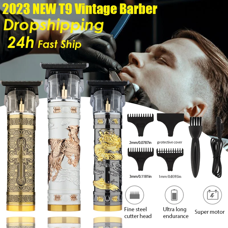 T9 High End Metal Men's Oil Hair Sculpting Clippers Cordless Electric Electric Clippers Electric Razor Hair Clippers