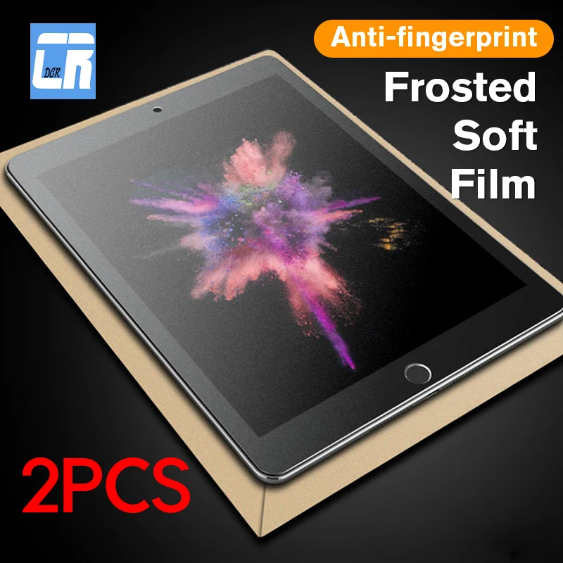 2Pcs No Fingerprint Matte Soft Protective Film for iPad 10.2 Air 1 2 3 Mini 3 4 5 6 7 Screen Protector for iPad Pro 11 10.5 9.7