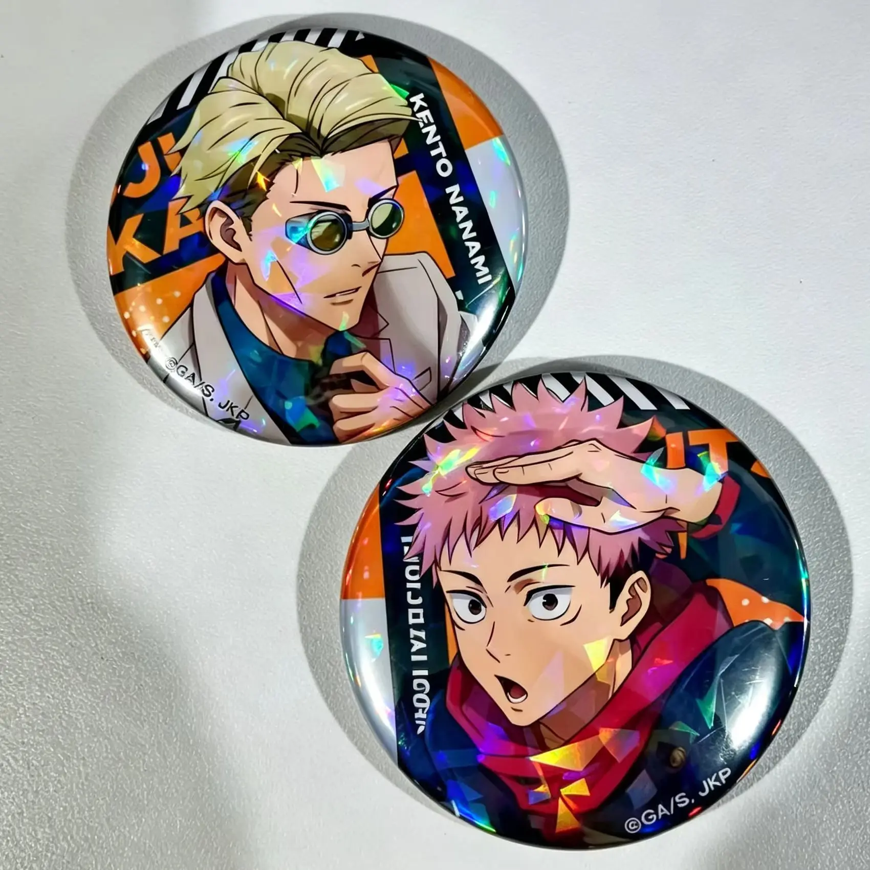 Jujutsu Kaisen Tinplate COSPLAY Badge Anime Peripheral Products Satoru Gojo Geto Suguru Yuji Megumi Srooftop Edition Original