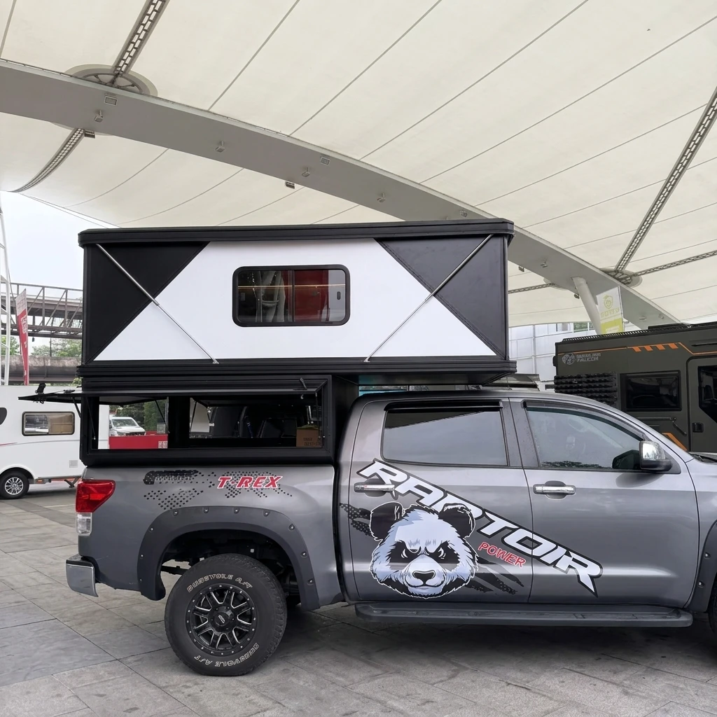 Pickup Truck Canopy, for BYD Shark 6 Pickup, Waterproof Lockable Hardtop Cap, Cab Height Aluminum Cover, Overland Camping